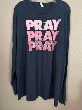 Love in Faith Pray Long Sleeve Top 2X